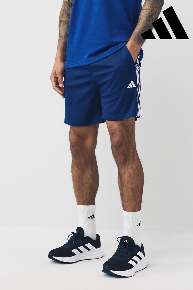 Adidas 3 stripe online training shorts mens