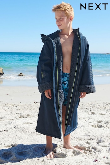 Navy Blue Waterproof Changing Robe (3-16yrs) (C71890) | £52 - £56