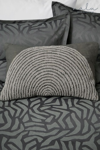 Nalu Nicole Scherzinger Grey Mauka Cushion (C72121) | £45