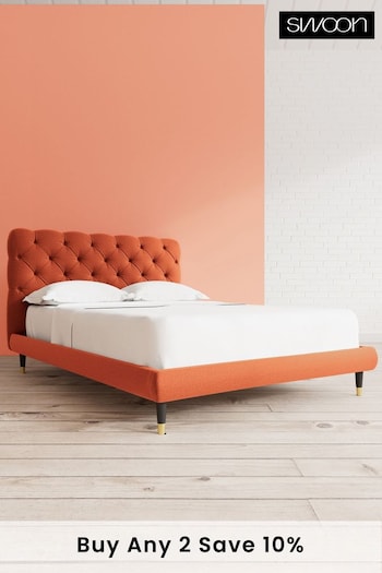 Swoon Soft Wool Burnt Orange Burbage Soft Wool Bed (C72132) | £1,229 - £1,349