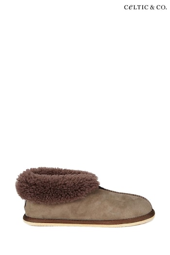 Celtic & Co. Ladies Pink Sheepskin Bootee Slippers (C72232) | £89