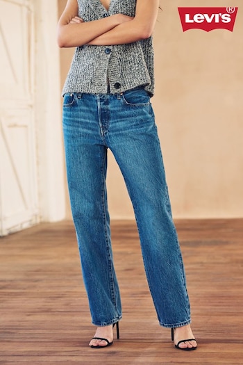 Levi's® Denim Bright Blue 501® '90s Straight Fit Jeans (C72381) | £100