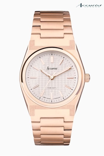 Accurist Womens Gold Tone Origin Rose Stainless Steel Bracelet Analogue Watch (C72455) | £169