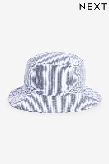 Blue Stripe Lightweight Cotton Bucket Hat (3mths-10yrs) (C72481) | £7.50 - £9.50