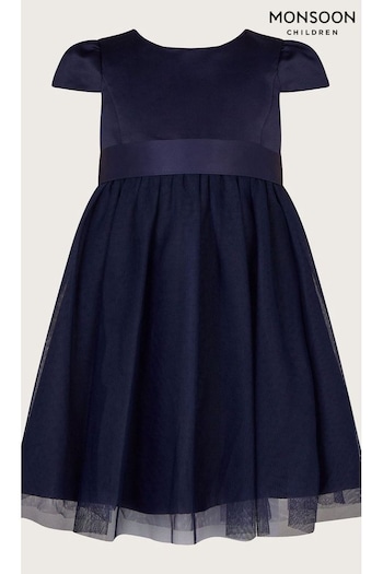 Monsoon Baby Blue Tulle Bridesmaid Dress (C72609) | £30 - £35