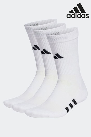 adidas White Performance Performance Cushioned Crew Socks 3 Pairs (C72728) | £15