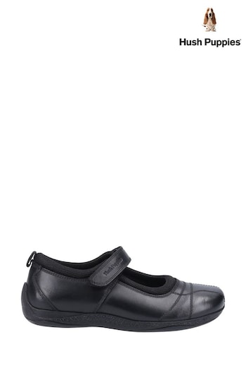 Hush Puppies Clara Senior School Black Shoes (C72926) | £47