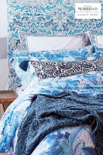 Morris & Co Blue Acanthus/Pimpernel Pillowcase (C72971) | £40