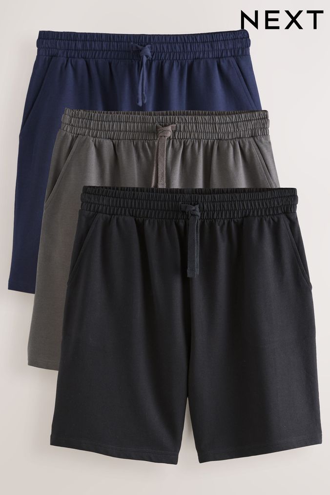 Mens Jersey Shorts Black Blue Jersey Shorts Next UK