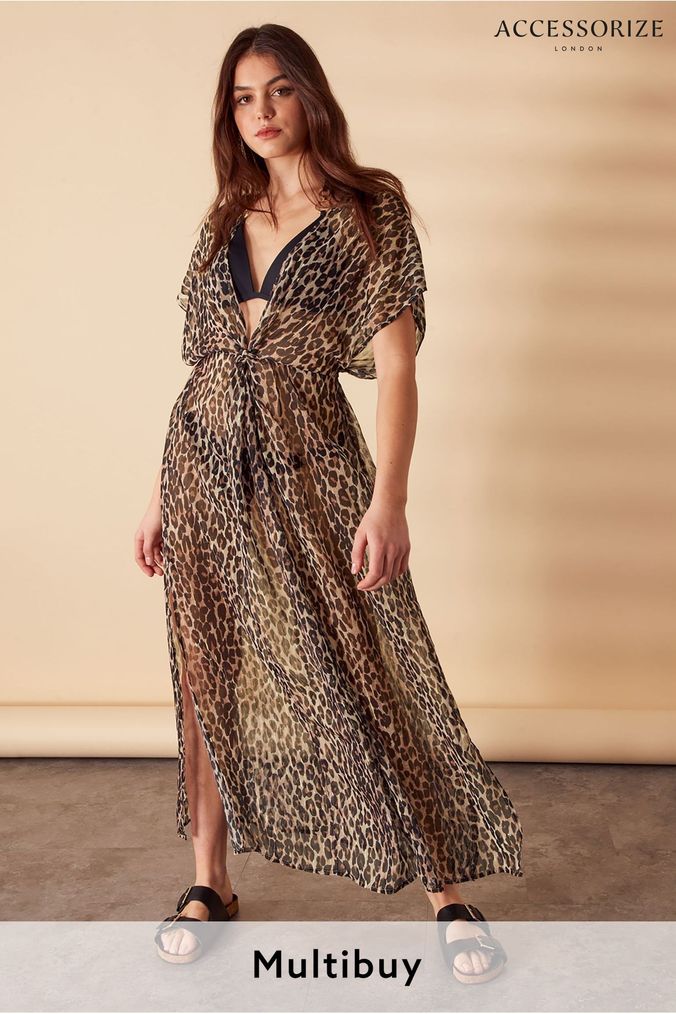 Leopard dresses online shop
