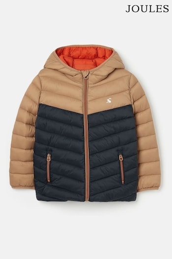 Joules Cairn Colourblock Blue Padded Jacket (C73254) | £39.95 - £45.95