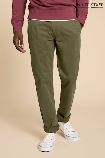 White Stuff Green Sutton Organic Chino Knit Trousers (C73538) | £50