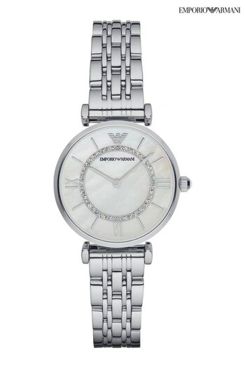 Emporio Armani Ladies Silver Tone Watch (C73674) | £329