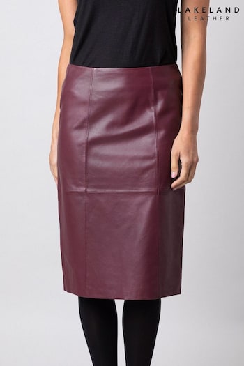 Lakeland Leather High Waisted Leather Pencil Skirt (C73806) | £159