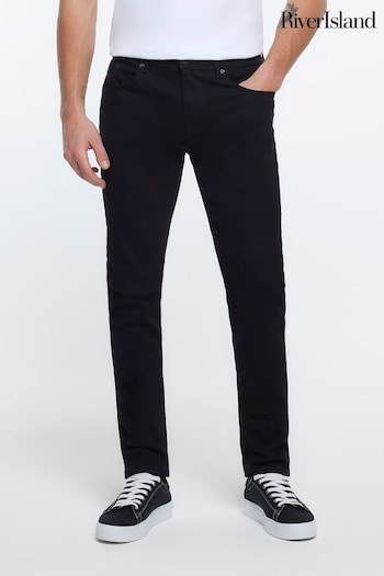 River Island Black White Skinny Saia Jeans (C73860) | £30