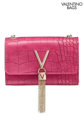 Valentino Bags Pink Audrey Crossbody Chain Bag (C74031) | £75