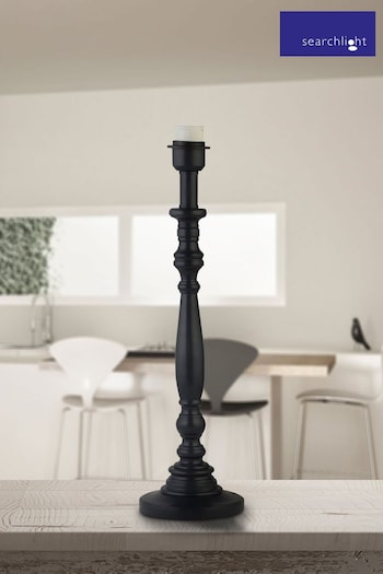 Searchlight Grey Lumi Candlestick Table Lamp Base (C74078) | £30