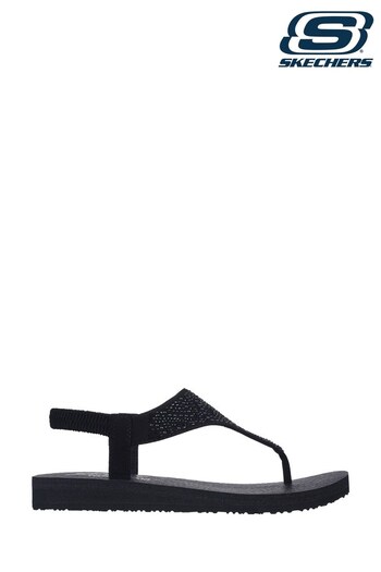 Skechers Black Meditation Womens Sandals (C74174) | £37