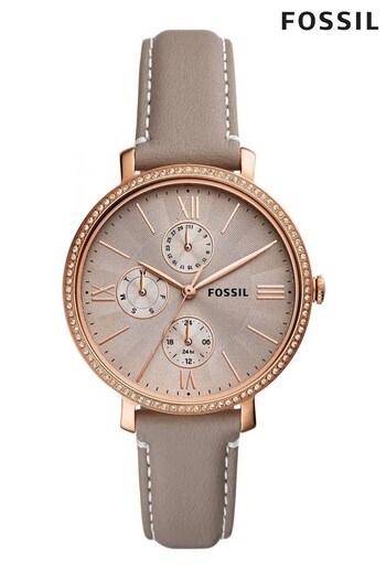 Fossil Ladies Grey Jacqueline Multifunction Watch (C74384) | £159