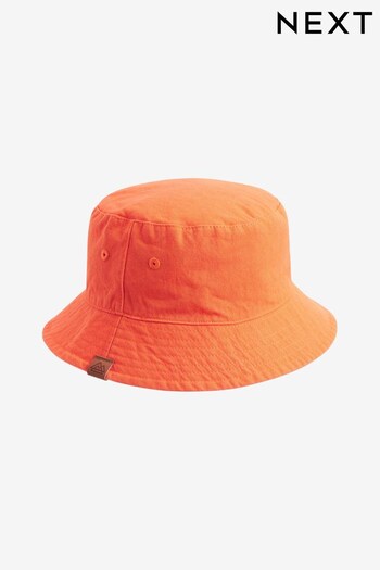 Orange Plain Bucket Hat (3mths-16yrs) (C74803) | £2 - £5