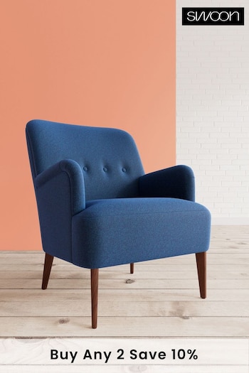 Swoon Soft Wool Midnight Blue London Chair (C74908) | £859