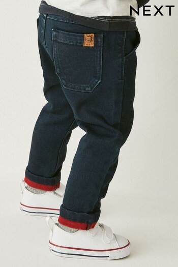 Rinse Wash Red Weft Super Soft Pull-On logo-tab Jeans With Stretch (3mths-7yrs) (C75289) | £12.50 - £14.50