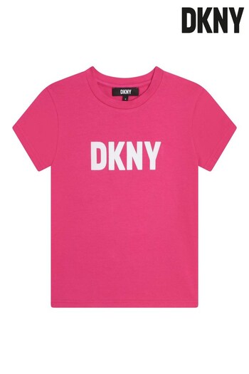 DKNY Hot Pink Logo T-Shirt (C75383) | £33 - £43