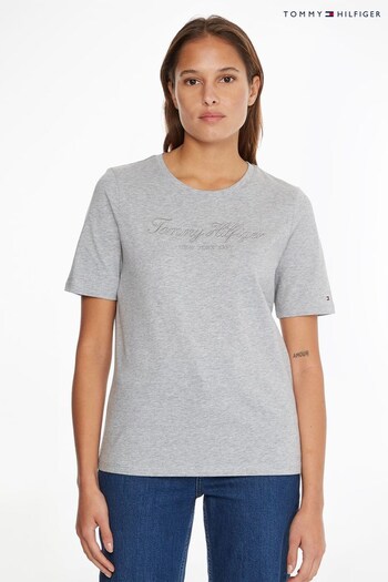Tommy Hilfiger Grey High Shine T-Shirt (C75622) | £55