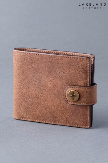 Lakeland Leather Brown Hawksdale Leather Bi-Fold Wallet (C75830) | £40