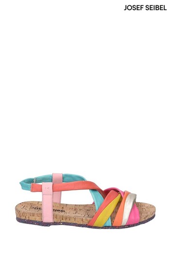 Josef Seibel Henriette Pink Leather Sandals (C76016) | £79