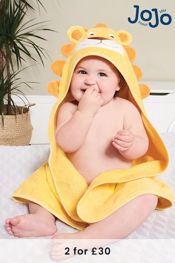 JoJo Maman Bébé Yellow Lion Hooded Towel (C76140) | £19.50