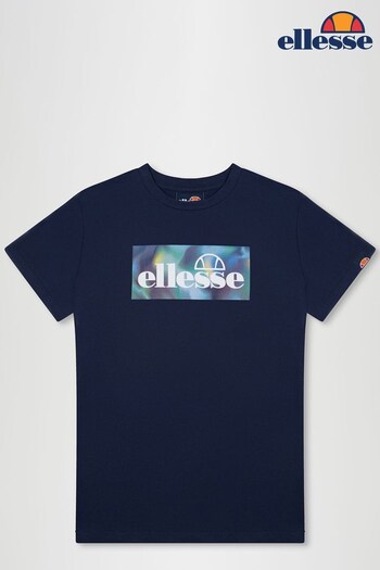 Ellesse Junior Blue Greccio T-Shirt (C76311) | £20