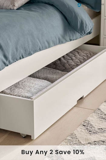 Bentley Designs White Ashby Under Bed Storage Drawer (C76457) | £150