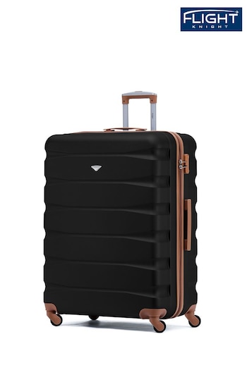Flight Knight Large Hardcase Lightweight Check In Suitcase With 4 Wheels (C76606) | £80