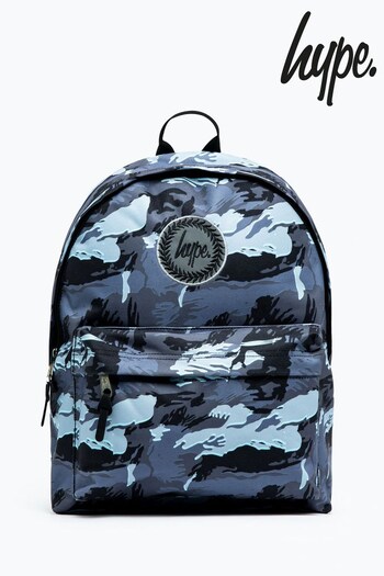 Hype. Unisex Grey Gloom Camo Crest Backpack (C76754) | £30