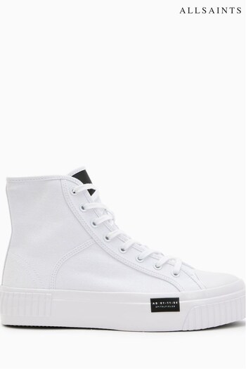 AllSaints White Dana Flatform High Shoes (C76756) | £129
