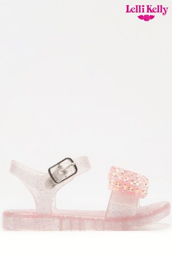 Lelli Kelly Pink Jelly Bow Sandals (C76796) | £25