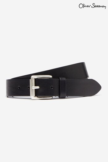 Oliver Sweeney Garda Calf Black Leather Belt (C76814) | £89