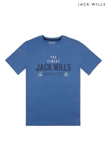 Jack Wills Blue Finest Quality T-Shirt (C76943) | £20 - £27.50