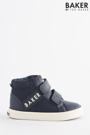 Baker by Ted Baker Boys Navy Blue Boot Trainers (C77036) | £34