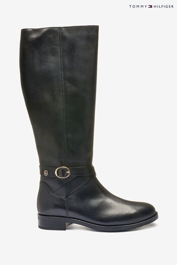 Tommy Hilfiger Belt Long Black Boots (C77108) | £220