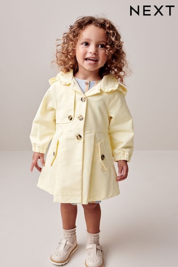 Yellow Shower Resitant Frill Collar Smart Cotton Jacket (3mths-7yrs) (C77164) | £22 - £26