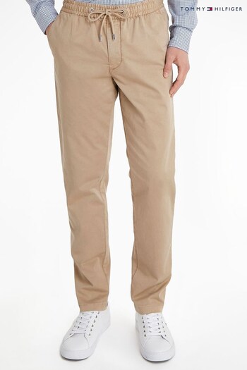 Tommy Hilfiger Light Brown Chelsea Satin Trousers (C77223) | £120