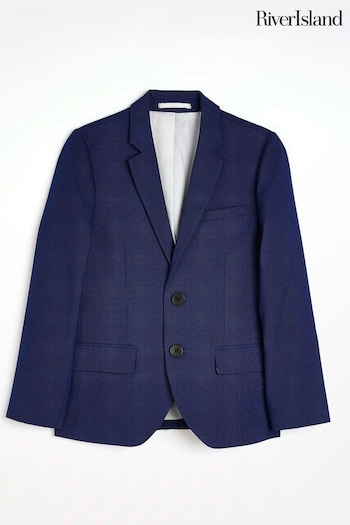 River Island Boys Blue Buzzy Suit:Jacket (C77307) | £38