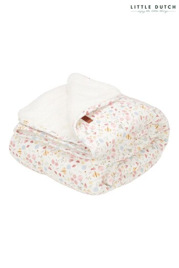 Little Dutch Pink Flowers & Butterflies Bassinet Blanket (C77897) | £45