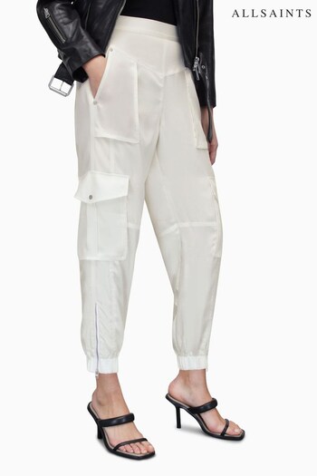 AllSaints White Astarte Trousers (C78161) | £129