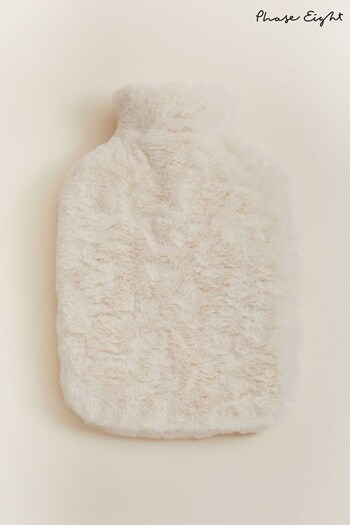 Phase Eight Cream Faux Fur Hot Water Bottle (C78326) | £35