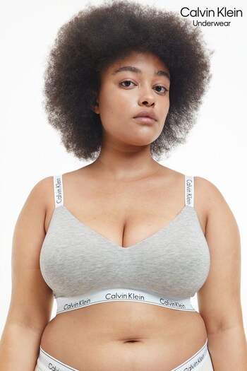 Calvin Klein Grey Modern Cotton Full Figure Bra (C78441) | £40