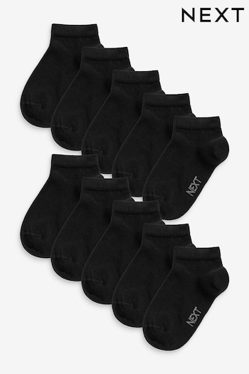 Black 10 Pack Trainer Socks (C78643) | £10 - £12