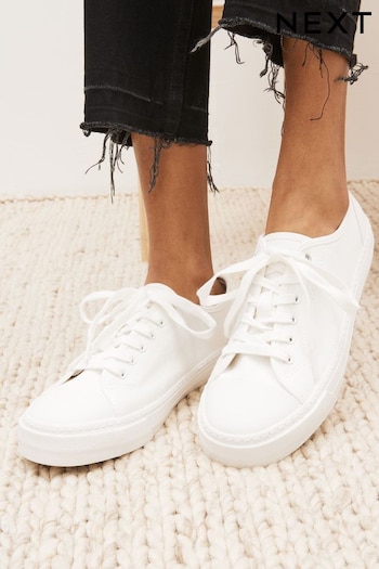 White Forever Comfort® Baseball Canvas Trainers (C78936) | £24